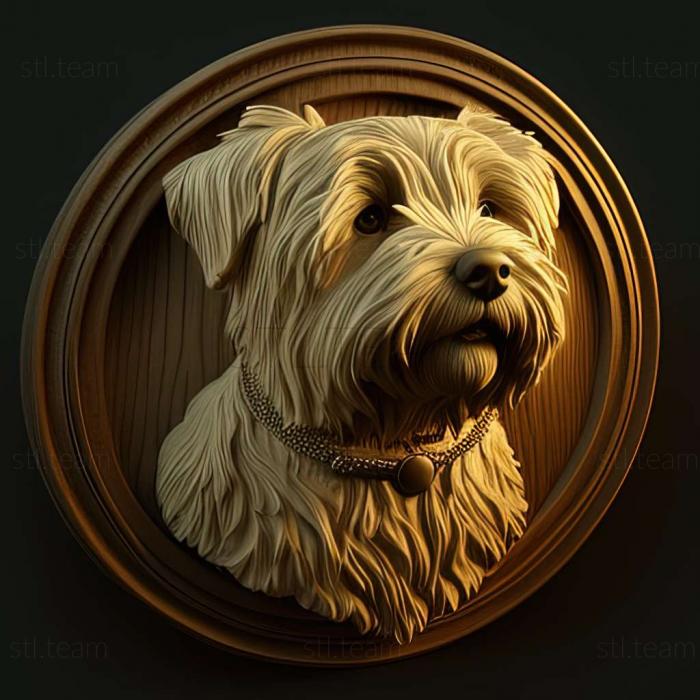 3D model Bobtail dog (STL)